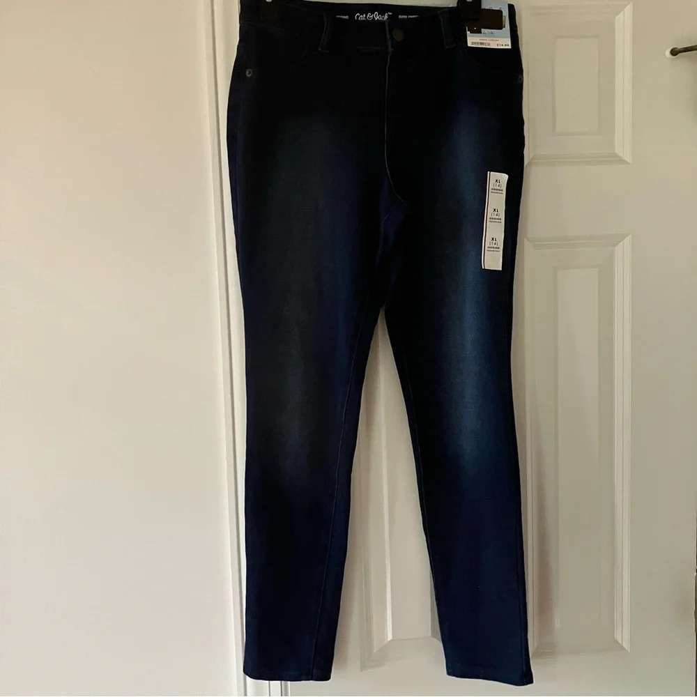 🐱Mix & Match 2 for $15 NWT Cat & Jack Girls’ Super Stretch Jeggings XL (14)